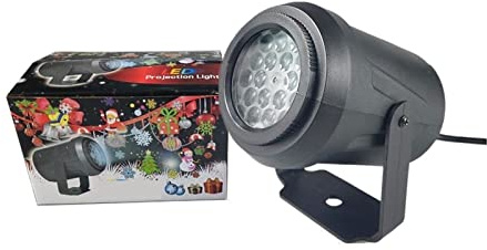 Proiettore di Natale a LED, Proiettore di fiocchi di neve a LED Luci Proiettore natalizio Lampada impermeabile Faretto da neve for Capodanno Decorazioni natalizie for Halloween, Ringraziamento, Natale