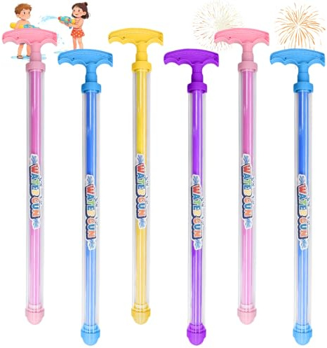HAGOT 6PCS Feuerwerk Wasserpistole, Feuerwerks Wasserpistole Spielzeug, Wassersprühspielzeug, Wassersprühspielzeug im Feuerwerksstil