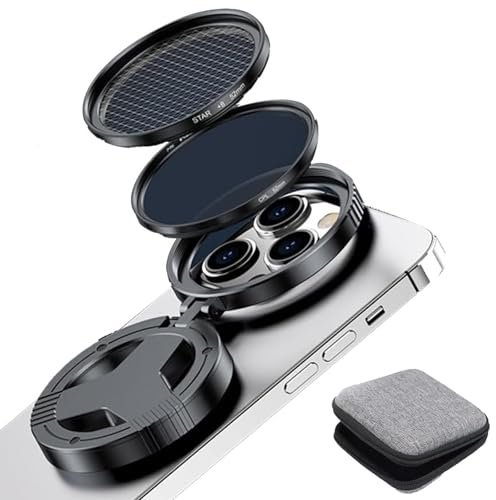 CHENRI 2-in-1 Magnetischer CPL und Sternfilter, 52 mm Handy-Objektiv CPL Polarisationsfilter, Sternfilter mit Optisches Glas, Polarisationsfilter für Handys
