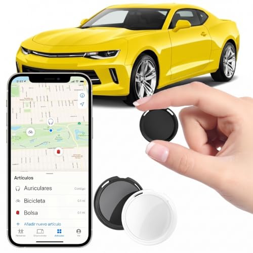 2 Pack GPS Localizador GPS para Coche Con Find My (solo iOS)Mini Rastreador | Tiempo Real Global Seguimiento Geolocalizador Car GPS Para Niños Motocicletas Sin Tarifa Mensual Sin Suscripción Impermeable