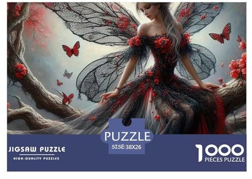 1000 Teile Feen Elfen Geschicklichkeitsspiel Feen Elfen Puzzles Für Erwachsen Herausforderung Spielzeug Premium Quality Stress Abbauen Für Erwachsene Und Kinder Ab 14 Jahren 38x26cm/1000pcs