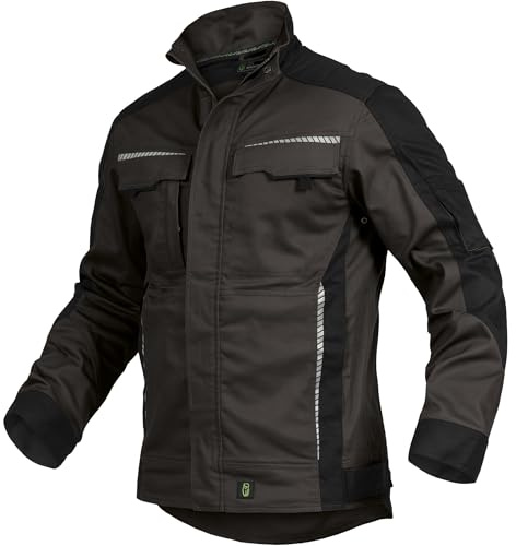 Leibwächter Flex-Line Herren Arbeitsjacke Bundjacke, atmungsaktive Allwetterjacke mit Stretchanteil für Herbst und Winter, robuste Arbeitsjacke Männer mit Reflexstreifen