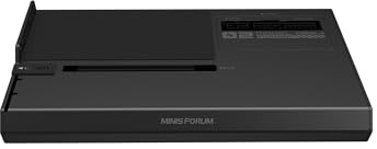 MINISFORUM DEG2 USB4 V2 (TBT5 compatible) & OCuLink eGPU Dock, 80Gbps Dual-Link External GPU Enclosure with M.2 NVMe Slot, Supports Universal ATX/SFX Power Supplies
