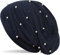 styleBREAKER Beanie Mütze mit Perlen und Strass Nieten, Slouch Longbeanie, Damen 04024140, Farbe:Midnight-Blue/Dunkelblau