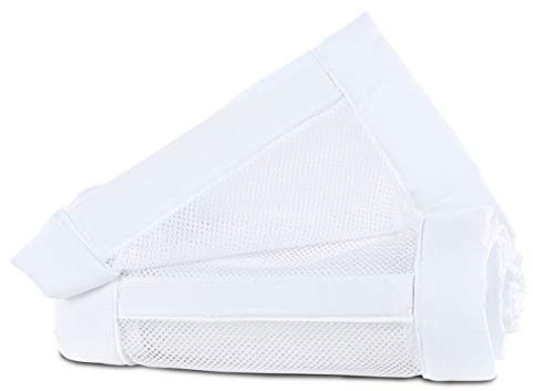 babybay Nestchen Mesh-Piqué / Bettumrandung für Beistellbett / Stoßschutz für Baby Bett, passend für Modell Original, weiß