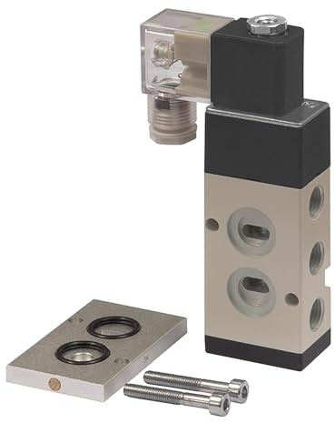 RIEGLER 130277-552.01 3/2-5/2-Wegeventil, NAMUR, G 1/4 (1), G 1/4 (3 + 5), 230 V, 50 Hz, 1Stk