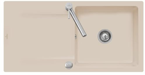 Villeroy & Boch Siluet 60-3336 02 AM Almond Keramikspüle Exzenterbetätigung