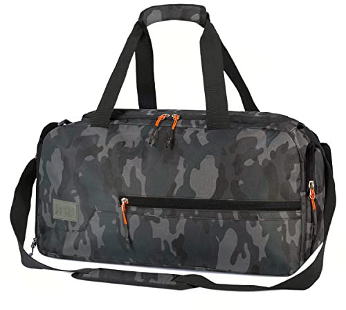 MarsBro Wasserabweisende Sporttasche mit Schuhfach (Camouflage)
