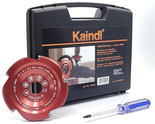 Kaindl Aluminium-Frässcheiben + Zubehör (Alu-Carver 115x10x22,2mm rot)