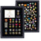 flybold Pin-Vitrine, Schwarz, 19 x 14 x 19 inches, 1.86 kg, Wandmontage, Kunststoffrahmen 17.5 x 12.5 inches