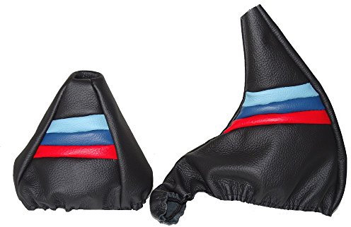 The Tuning-Shop Ltd Schaltsack Handbremsmanschette kompatibel mit BMW Z3 Leder M // Streifen