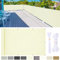 YangAera Balkon Sichtschutz, 80 x 200cm Balkon Abdeckung mit Ösen und Kabelbinder, Blickdichte Wasserfest Windfest und UV-Schutz Balkonverkleidung, für Balkongeländer Terrasse Garten (Creme Farben)