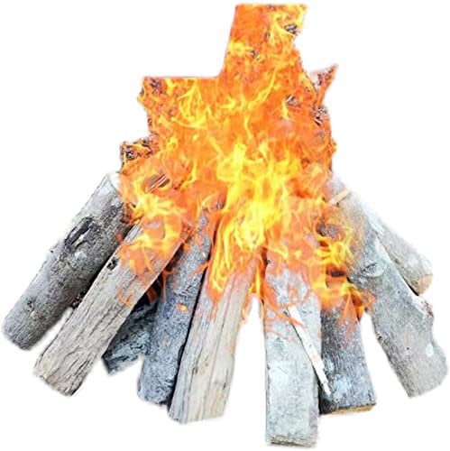 LOERSS Naturholz für Kamin und Lagerfeuer, für Camping, Smoker, Pizzaöfen, Öfen, Feuerstelle, Kamin, Grillen,20-35cm-10lb