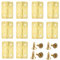Lot de 20 petites charnières pliables en bronze antique pour boîte à bijoux en bois, 37 x 25 mm, doré