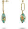 Venetiaurum - Boucles d'Oreilles Longues avec Pendentifs en Verre de Murano Original et Argent 925 - Bijou Certifié Made In Italy