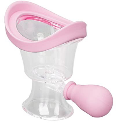 Kit de nettoyage pour les yeux - Gobelet de lavage des yeux pour un nettoyage efficace des yeux - Presse en silicone - Nettoyage précis - Pour la fatigue visuelle due aux résidus de maquillage (rose)