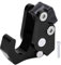 Gancio per moto universale, gancio per moto a forma di artiglio, borsa per casco in lega di alluminio CNC portabagagli per motociclette scooter ciclomotori(Nero)