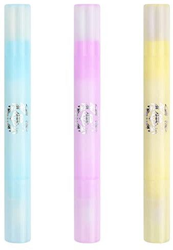 Pinsheng 3 x Nagellack Korrekturstift Nachfüllbar, Nagellackentferner Stift, Nail Art Entfernung Stifte Nagellackentferner Entfernung Stifte mit 9 austauschbare Nagelersatzspitzen