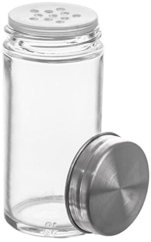 orion group Gewürzdose Gewürzglas Salzstreuer Pfefferstreuer mit | Streueinsatz Schraubdeckel 9,5x4,5 cm