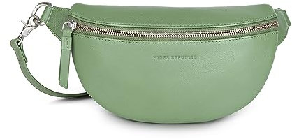HIDES REPUBL1C® Bauchtasche Leder Schwarz | Gürteltasche Leder Bauchtasche mit Wechselgurt | Crossbody Bag Leder | Bodybag | Hüfttasche Leder | Hip Bag | Leder Gürteltasche | Crossbag | Grün