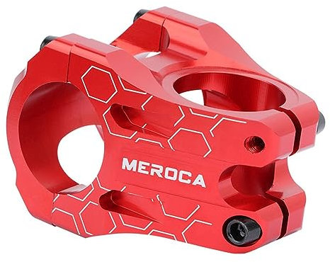 Fahrradvorbau Vorbau Mountainbike Vorbau Kurz Lenker Vorbau für die meisten Fahrrad BMX Rennrad rot