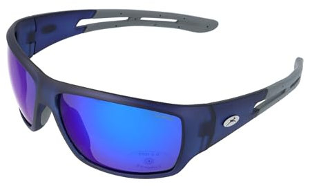 Gamswild WS7127 Sportbrille Sonnenbrille polarisiert Fahrradbrille Skibrille Mode Brille Damen Herren Unisex | grau | schwarz| blau |, Farbe: Blau