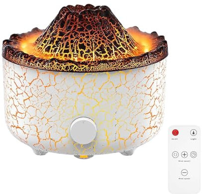 600ml Aroma Diffuser für Duftöle, Ätherische Öle Diffuser, Ultraschall Luftbefeuchter mit Fernbedienung und LED-Licht, Elektrische Duftlampe, Duft Diffusor für Schlafzimmer, Büro, Spa, BPA-Free