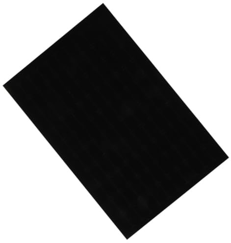 Black Foam Jewelry Insert Pad for Ring and Earring Display - Lightweight Sponge Mat for Jewelry Box Organizer and Retail Showcase