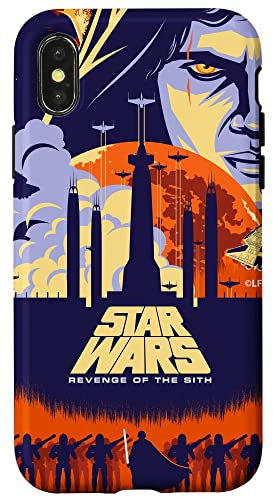 Hülle für iPhone X/XS Filmposter Star Wars Revenge of the Sith Illustrated Movie Poster