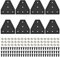IMETRX 8pcs 3030 Extrusion T Plate Joining Corner Brackets Connector T Slot Hardware 3030 V Slot Aluminum Extrusion Accessories With T Nuts And Screws For Extruded Aluminum Black