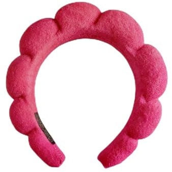 DRESHOW Bandeau Spa pour Femmes Bandeau Éponge pour le Lavage du Visage Bandeau Nuageux en Tissu Éponge pour le Maquillage et le Soin de la Peau