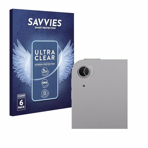 Savvies 6 Stück Schutzfolie für Apple iPad Air 13 2024 (NUR Kameraschutz) Displayschutz-Folie Ultra-Transparent