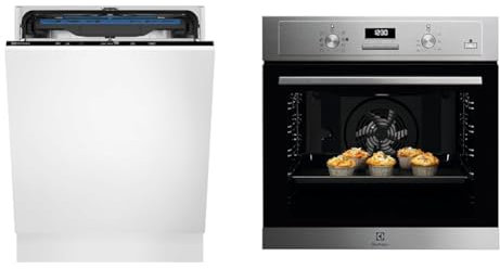 Electrolux Serie 600 Lavastoviglie Integrata Totale 60 cm, LSV48400L & Serie 600 Forno da Incasso a Vapore Multifunzione, Capacità 68 L, COD3S40X