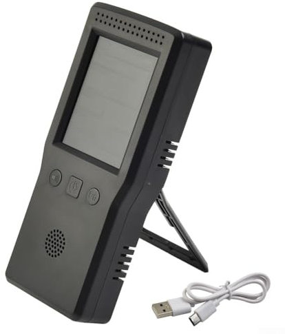 HCHO TVOC PM2 5 Luftdetektor, 9-in-1 Temperatur-Feuchtigkeitsmesser mit Hintergrundbeleuchtung