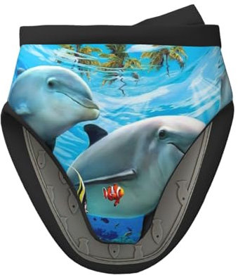 Delfino subacqueo, Mini guanti da forno in silicone, guanti da forno da cucina antiscivolo resistenti al calore