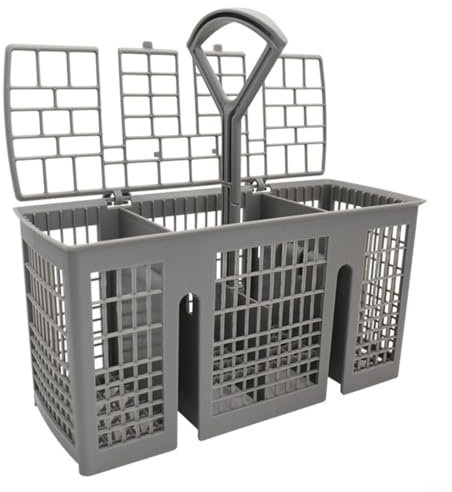 Withtalentto Panier à couverts pour lave-vaisselle, panier de rechange pour Bosch, panier à ustensiles, pour Siemens pour Bauknecht, panier avec poignée