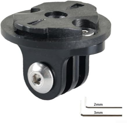 Supporto per Fotocamera da Bici per Garmin Edge - Montaggio Frontale con Adattatore GoPro - Opzioni di Montaggio Versatili