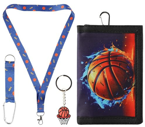 GmeDhc Kinderbrustbeutel, Portemonnaie für Kinder mit Schlüsselanhänger und Halsband, Unisex, Rot, Cartoon, Kunstleder