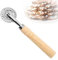 SDFLKAE Gezähnter Teigrad mit einzelner Klinge, Teigschneider Roller Teigrad Gewellt Teigrädchen Pastry Cutter Wheel Ravioli Crimper Cutter Rad Pasta Cutter Wheel Spülmaschinenfest