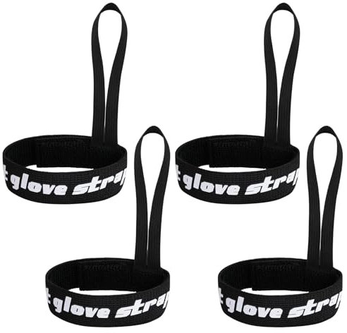 HENGBIRD 4 Stück Handschuhleine, Snowboard Zubehör, Handgelenkbänder, Skihandschuh Leine Ski Zubehör Sicherheitsband für Sporthandschuhe für Skifahren Outdoor Sport Hängende Handschuhe Ski im Freien