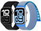 Yoohoo 2 Stück Nylon Armband Kompatibel mit Apple Watch Armband 49mm 46mm 45mm 44mm 42mm 41mm 40mm 38mm Damen Herren,Sport Loop Ersatzarmband für iWatch Band Series 10 9 SE Ultra 8 7 6 5 4 3 2 1