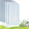 TEOV Polycarbonat Gewächshaus Platten 14Pcs 150x60.5 cm, 4mm Gewächshausplatten, Doppelwandige Transparente PC Dachplatten