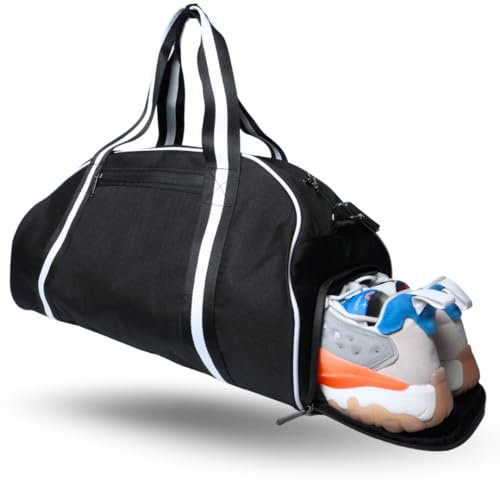 GymWallet® 40L Sporttasche Herren & Reisetasche Damen | wasserdichte Tasche mit Schuhfach und Nassfach | Tasche für Sport, Gym Zubehör, Reisen | Trainingstasche, Gym Bag, Duffle Bag in Schwarz Blau