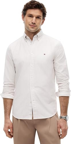 Tommy Hilfiger Herren Hemd Stripe Regular Fit Langarm