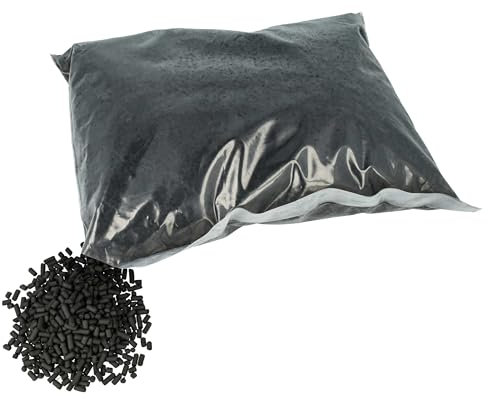 vhbw Ricarica 5 kg in pellet di carbone attivo sostituisce Wesco 1090065, 1000875, 4006513 per cappa aspirante - diametro da 3-4 mm