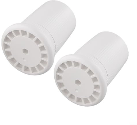 Lot de 2 rehausseurs de lit robustes et réglables antidérapants pour une meilleure stabilité dans votre maison (blanc)