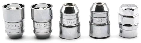 BASPHHH Bulloni Cerchio per Acura M12x1.5 Cromato Bloccabile Security
