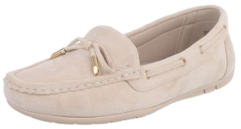 Ital Design Damen Loafer mit Flacher Sohle, runde Spitze