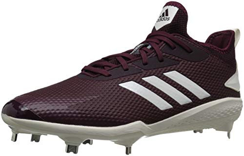 adidas Herren Adizero Afterburner V Baseballschuh, Rot (Maroon/Wolke weiß/schwarz), 47.5 EU