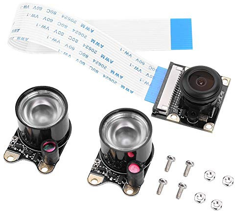Richer-R Kamera Modul, HD 1080p Camera Module 5MP OV5647 Sensor Fisheye Weitwinkel Video Kamera,1/4 Zoll CCD Nachtsicht Kameramodul für Alle Modelle